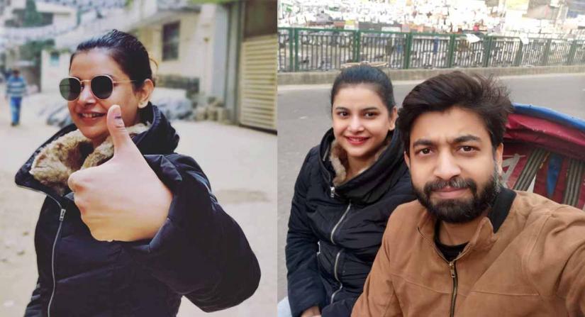 ভোট দিলেন ফারিয়া-অপু দম্পতি